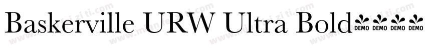 Baskerville URW Ultra Bold字体转换
